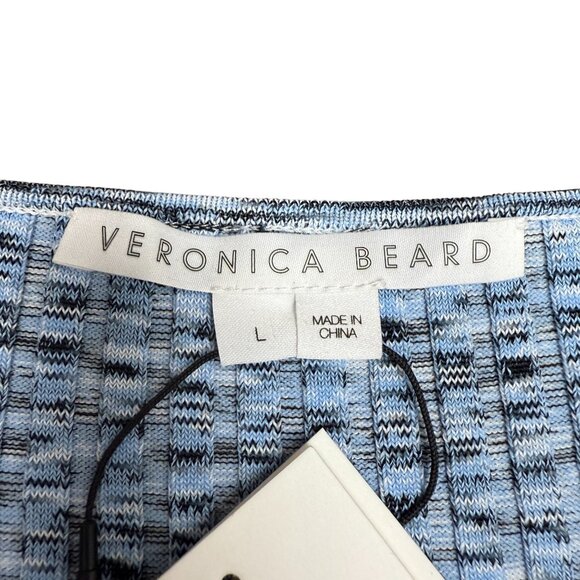 NWT! VERONICA BEARD Lipa Rib Knit Pullover Sweetheart Top | Size Large - Picture 5 of 11